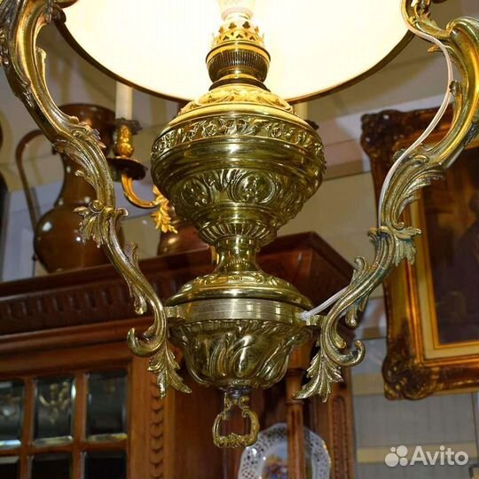 Люстра керосинка с подсвечниками