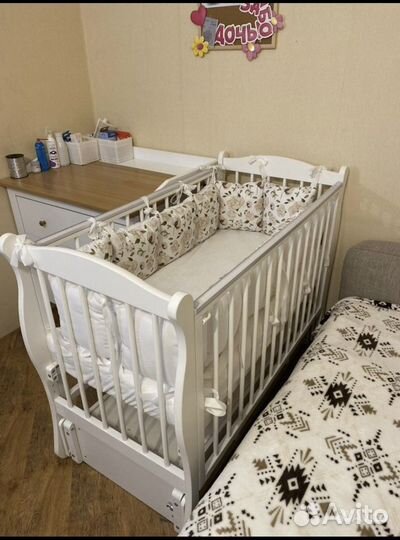 Бортики подушки в детскую кроватку