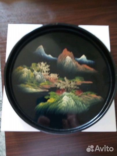 Тарелки (подносы) дерево,лак