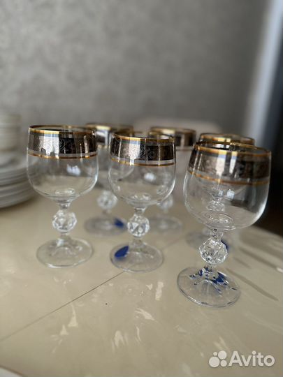 Хрустальные бокалы чехия