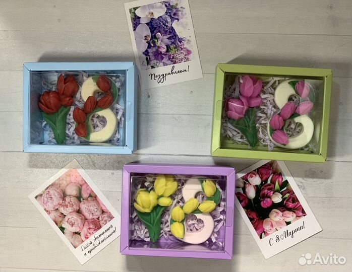 Подарки к 8 марта из мыла