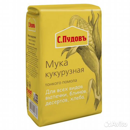 Мука кукурузная тонкого помола С.Пудов 450 гр