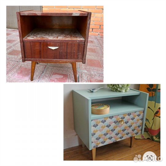 Тумбочка старинная СССР гдр