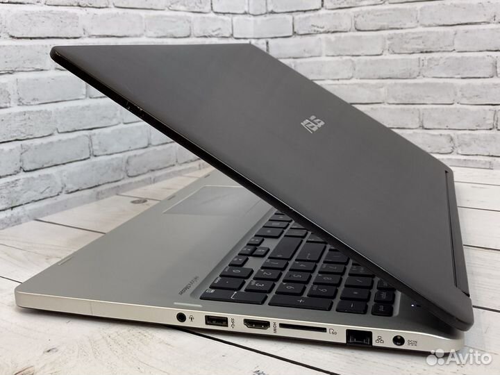 Сенсорный алюминиевый ноутбук Asus i3/SSD/гарантия