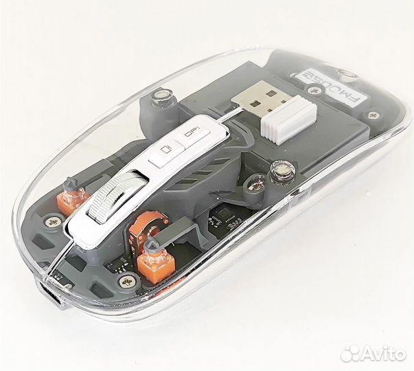Fmouse m133 Прозрачная, беспроводная мышь
