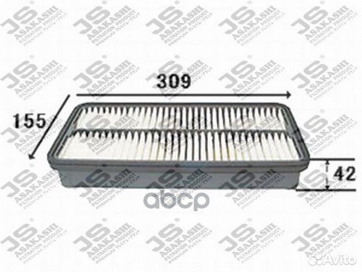 Фильтр воздушный A161J JS Asakashi