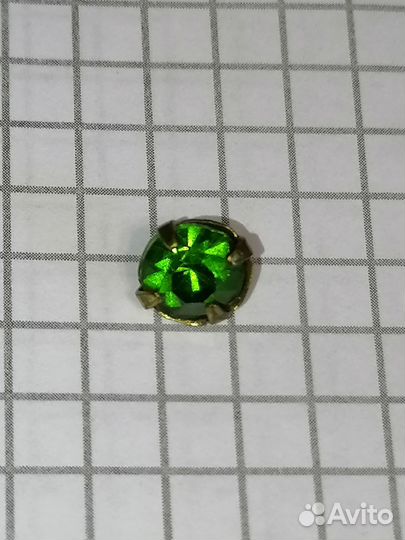 Винтажные пуговицы-стразы 7мм Чехословакия 50-60гг