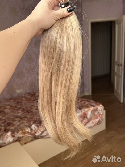 Волосы для наращивания блонд