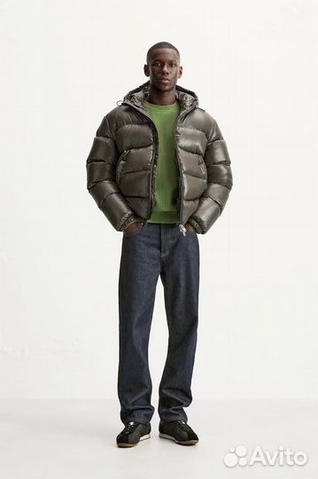 Пуховик Zara x Moncler puffer jacket (Новый цвет)