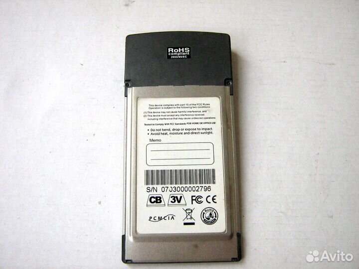 Pcmcia сетевой адаптер RS-232
