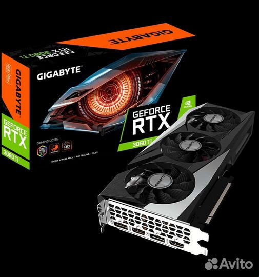 Видеокарта gigabyte RTX 3060 Ti gaming OC