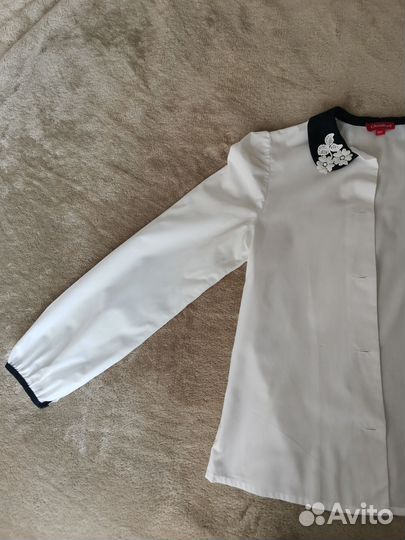 Блузка белая школьная 158