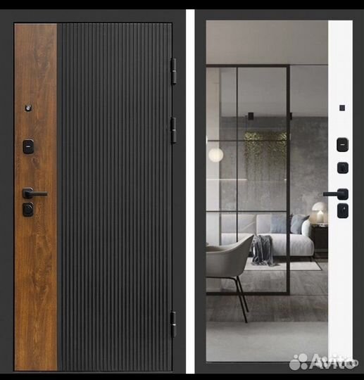 Дверь входная Престиж зеркало фацет