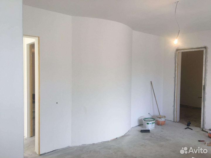 Шпаклевка и штукатурка и откось и потолка