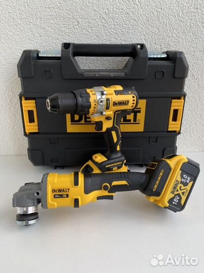 Аккумуляторная болгарка и шуруповерт Dewalt