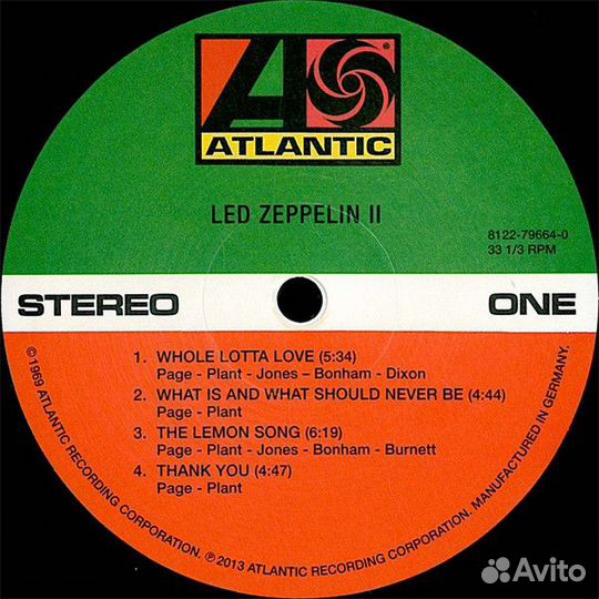 LED Zeppelin – LED Zeppelin II виниловая пластинка