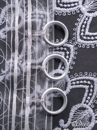 Тюль белая новая