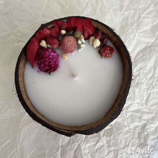 Свеча в кокосе ароматическая