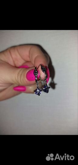 Серьги серебро 925