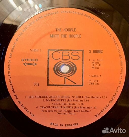 Mott The Hoople – The Hoople (1974 Original)