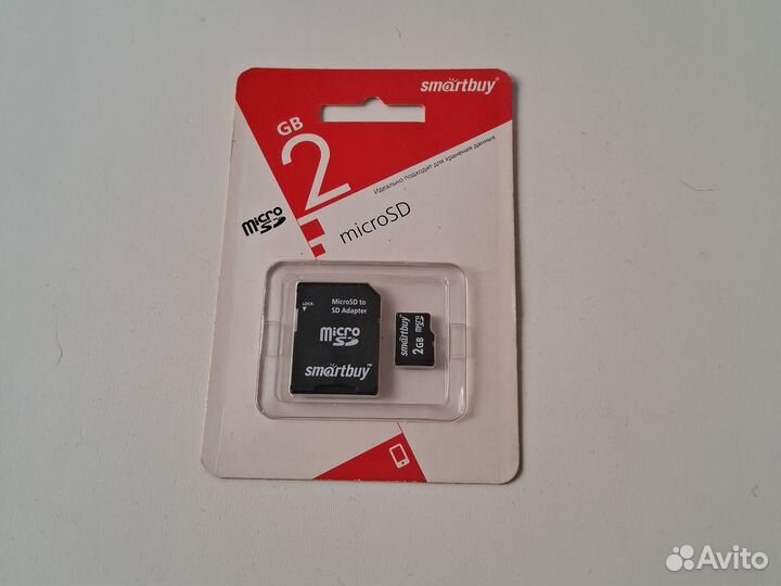 Карта памяти MicroSD 2 gb