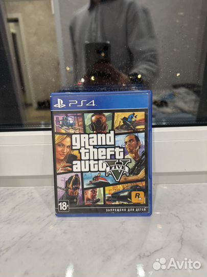 Диск на ps4 гта 5