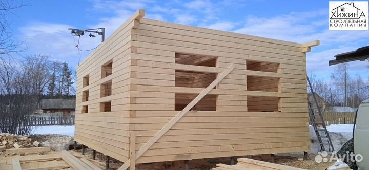 Дома срубы 6х8 1эт. строительство отделка