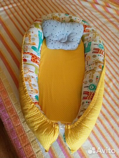 Кокон для новорожденных, ортопедическая подушка