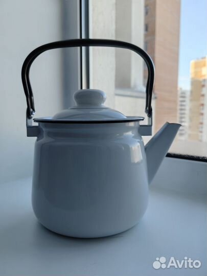 Чайник эмалированный Новый
