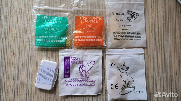 Резинки и воск для брекетов