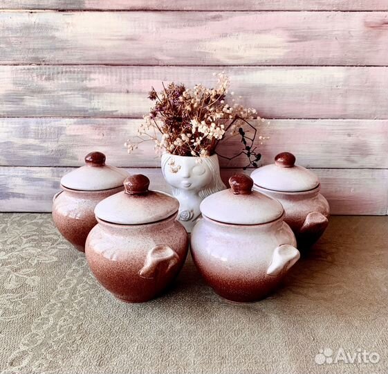 Горшочки для запекания 0,5л, 2л, для духовки