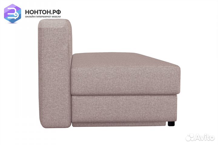 Диван еврокнижка Лира рогожка светло-бежевая