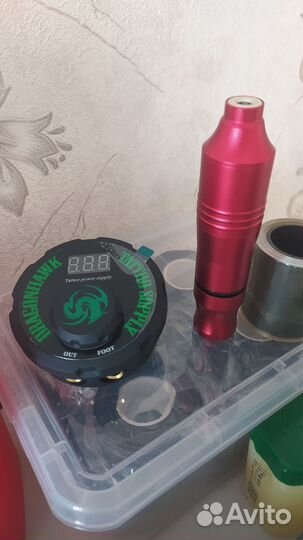 Машинка для тату, пигменты для тату и тд