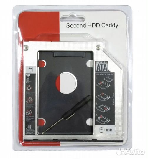 Переходник для HDD или SSD в привод ноутбука