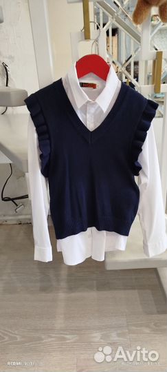 Школьная форма для девочки 128 134 синяя