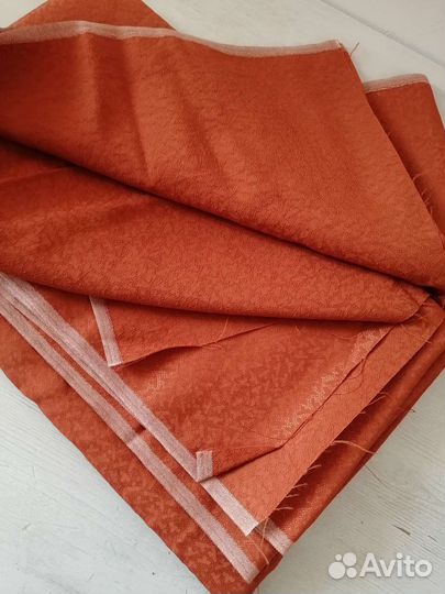 Отрез ткани хлопок кирза кружевная Шторная СССР