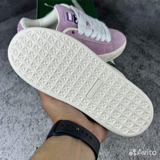 Кроссовки puma suede xl розовые