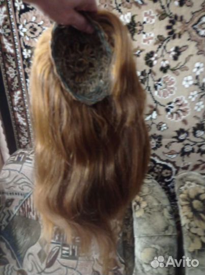 Волосы на заколках натуральный длина 40см