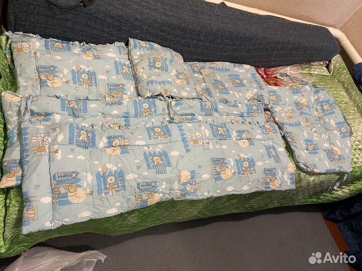 Бортики в кроватку для мальчика