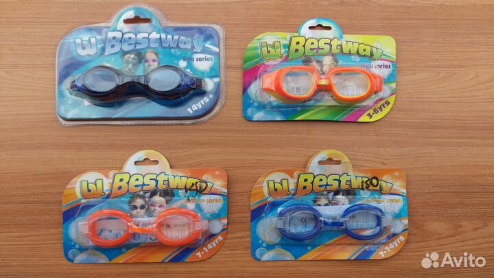 Очки для плавания intex и bestway в ассортименте