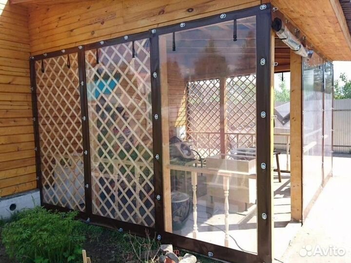 Мягкие, гибкие окна для террасы, беседки под ключ