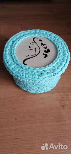 Корзиночки из трикотажной пряжи