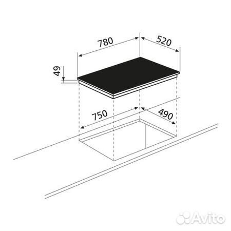 Варочная поверхность glem gtip84bk