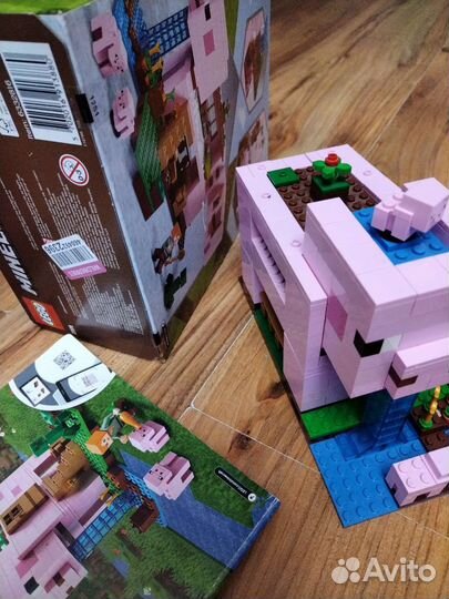 Lego minecraft дом свинья оригинал
