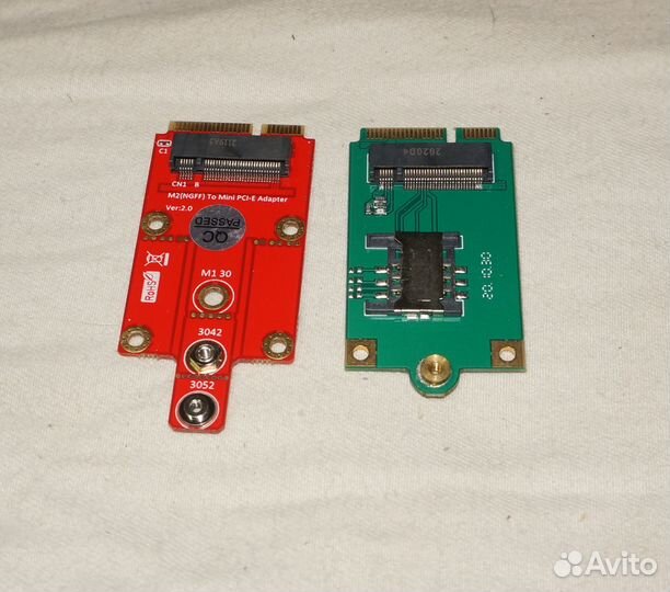 Адаптеры модемов M.2. Mini pcie