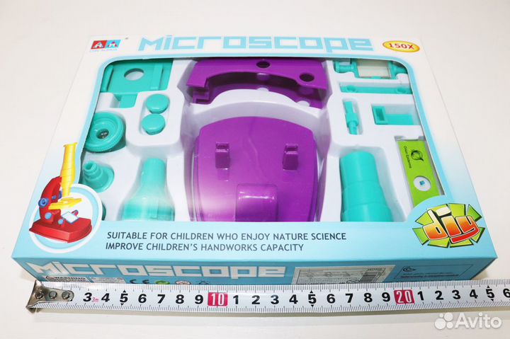 Микроскоп детский DIY (кратность х150)