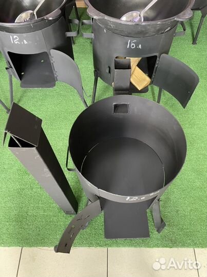 Печь для казана 8-10 литров с трубой