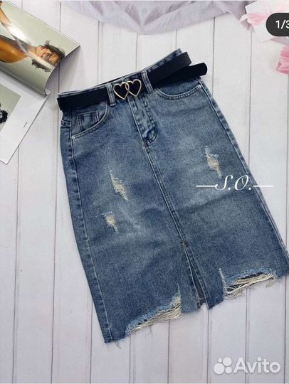 Джинсовая юбка