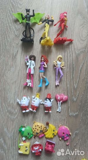 Пакет игрушек из kinder surprise и другие