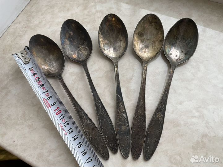 Ложки мельхиор СССР клеймо
